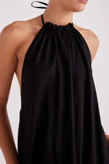 Alysse Halter Maxi Dress - Black