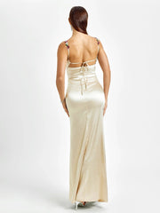 Livette - Satin Gown Maxi Dress