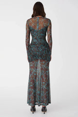 Misha Talitha Maxi Dress - Vintage Chintz Print Jade