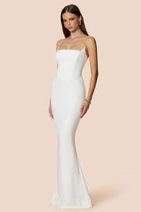 Nookie Aaliyah Strapless Gown - White
