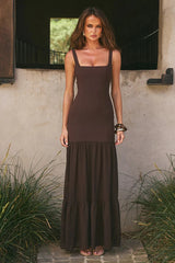 Tahlia Maxi Dress - Bitter Chocolate