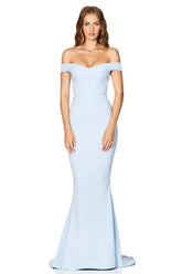 Nookie Allure Gown - Dusty Blue