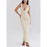Livette - 3D Roses Maxi Dress