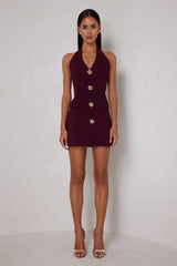 Jillian Dress - Deep Plum
