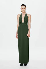 Misha Alusia Maxi Dress - Moss