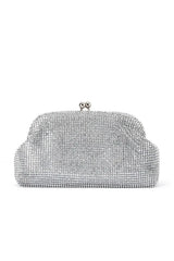 Ela Crystal Clutch - Silver