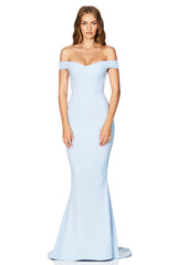 Nookie Allure Gown - Dusty Blue