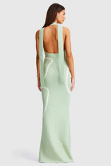 Jemima Halterneck Maxi Dress - Sage